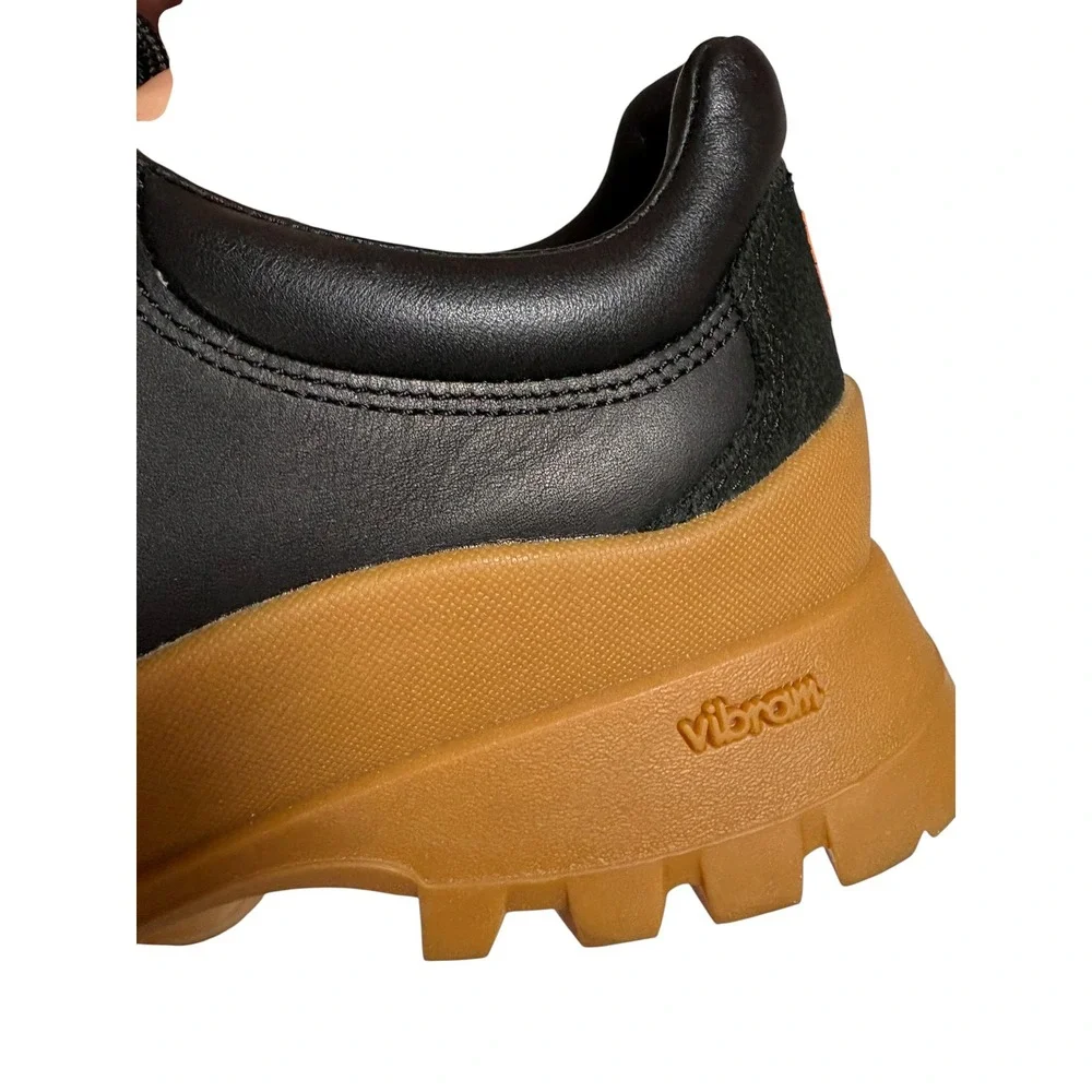 Merrell Black Chunky Bristol Low Vibram Gum Sole Lace Up Hiking Boot Shoe - 9